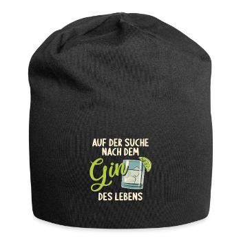 Gin Auf der Suche nach dem Gin des Lebens Gin - Jersey-Beanie - Schwarz - Vorne