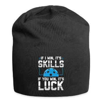 Pickleball | Pickleballspieler Geschenk - Jersey-Beanie - Schwarz - Vorne