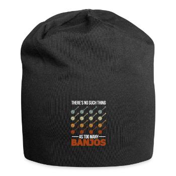 Banjo Instrument Banjo joueur de banjos cadeau - Bonnet en jersey - noir - Devant