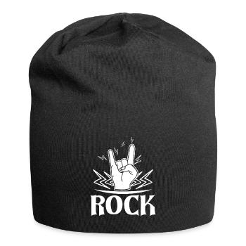 Rock Concert Heavy Metal Sign Symbol Finger - Jersey Beanie - black - Front