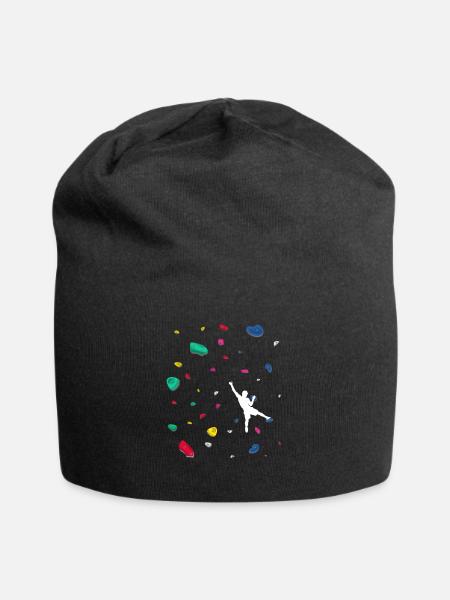 Climbing Boulder wall Rock climbers Bouldering - Jersey Beanie - black