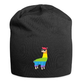 LGBT - Jersey-Beanie - Schwarz - Vorne