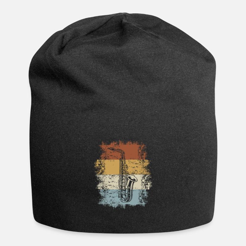 Vintage Saxophone - Bonnet en jersey - noir
