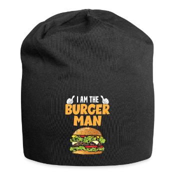 Ich Bin Der Burger Mann - Jersey-Beanie - Schwarz - Vorne