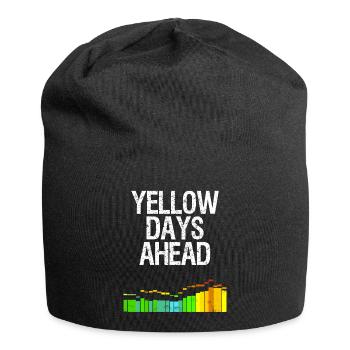 Kite Surf Spruch Yellow Days Windsurfen Geschenk - Jersey-Beanie - Schwarz - Vorne