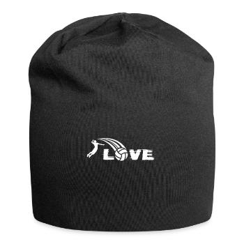 Love Volleyball Beach Volleyball Love Volleyball Player - Jersey Beanie - black - Front