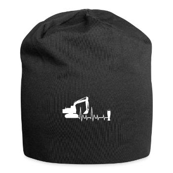 Pelles et bières - Bonnet en jersey - noir - Devant