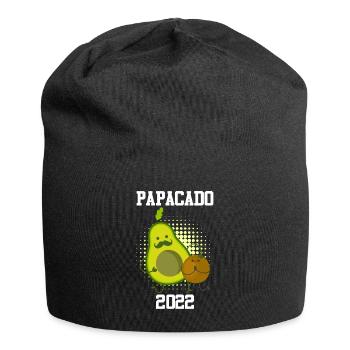 Father Papa Papacado Saying Avocado Expecting Dad - Jersey Beanie - black - Front