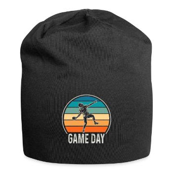 Game Day American Football USA Sport Geschenk - Jersey-Beanie - Schwarz - Vorne