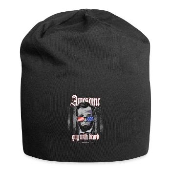 Lincoln GeilerType avec bart USA Cadeau Barbier - Bonnet en jersey - noir - Devant