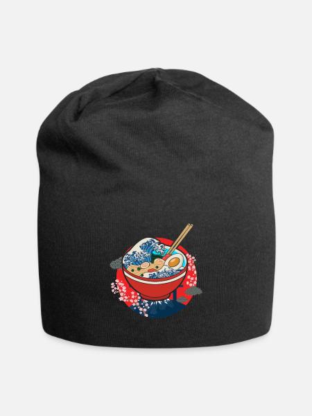 Ramen japanisch - Jersey-Beanie - Schwarz