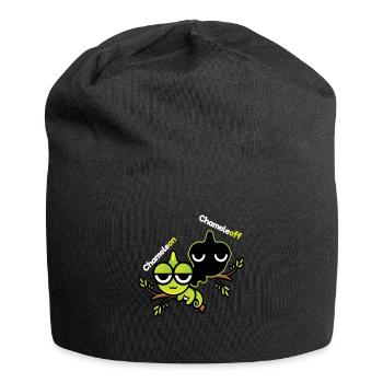 Caméléon Chameleoff Reptil lézard - Bonnet en jersey - noir - Devant