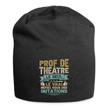 Idée Cadeau Pour Prof De Théâtre Drôle - Bonnet en jersey - noir - Devant