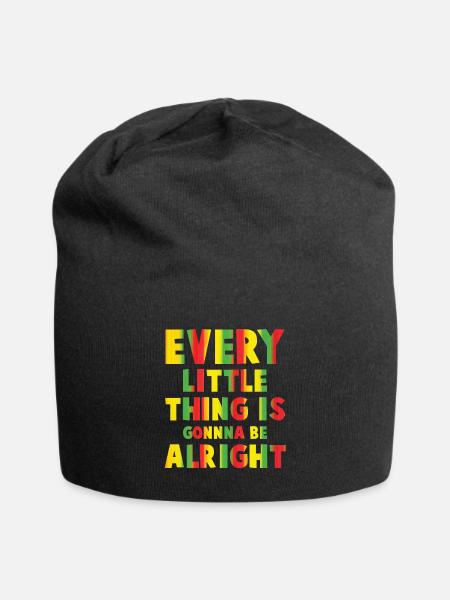 Reggae - Jersey-Beanie - Schwarz