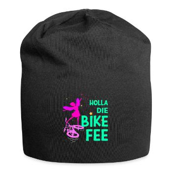 "Die Tanzende" Holla die Bikefee | Biker Fee - Jersey-Beanie - Schwarz - Vorne