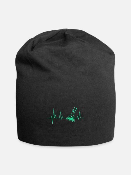 Chemiker Herzschlag Chemie EKG Laborant - Jersey-Beanie - Schwarz