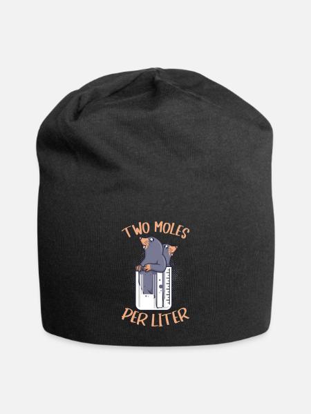 Drôle chimiste blague Two Moles par litre laboratoire - Bonnet en jersey - noir