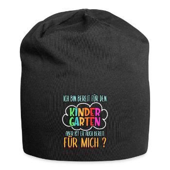 Kindergarten Kindergartenkind Kita Kind Lustig - Jersey-Beanie - Schwarz - Vorne