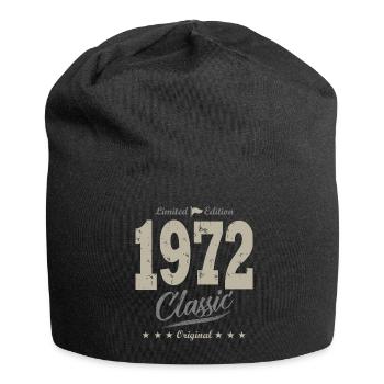 Born in 1972 Vintage gift birthday 51 years - Jersey Beanie - black - Front