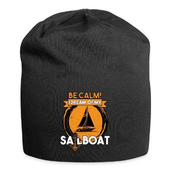 SKIPPER BIN ICH AUF MEINEN SEGELBOOT YACHT - Jersey-Beanie - Schwarz - Vorne