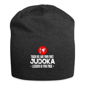 Touch me Judo Judoka Martial Arts Kata Randori Shiai - Jersey Beanie - charcoal grey - Front