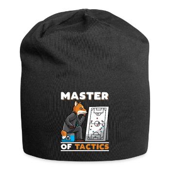 Fußballtrainer Fußball Taktik Trainer Co-Trainer - Jersey-Beanie - Schwarz - Vorne