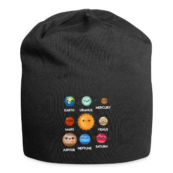 Solar System Planets - Jersey Beanie - black - Front
