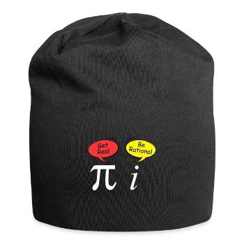 Complex Numbers Joke Irrational Number Mathematics - Jersey Beanie - black - Front