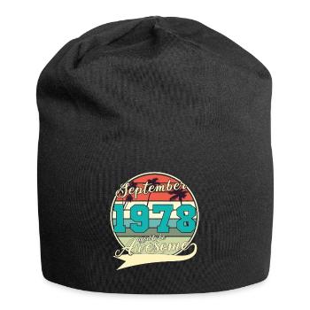 Septembre 1978 Idée de cadeau - Bonnet en jersey - noir - Devant