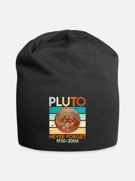 Pluton Never Forget 1930-2006 Planète naine - Bonnet en jersey - noir