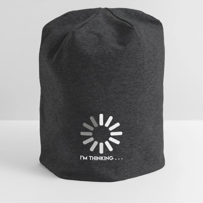 Programmierer Witz ich denke nach Coder Jersey-Beanie