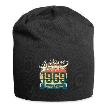 Né en septembre 1969 Vintage - Bonnet en jersey - noir - Devant
