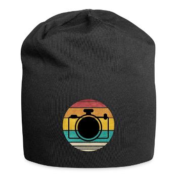 Caméra Rétro Style Photographe PhotosHootings Cadeau - Bonnet en jersey - noir - Devant