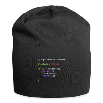 Informatiker Programmierer Coder Hacker Code - Jersey-Beanie - Schwarz - Vorne
