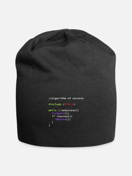 Informatiker Programmierer Coder Hacker Code - Jersey-Beanie - Schwarz