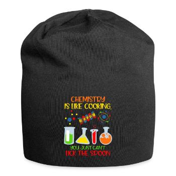 La chimie est comme le chimiste de laboratoire de cuisine - Bonnet en jersey - noir - Devant