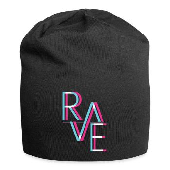 Techno Music Trip Aesthetic Freetekno Rave Party - Bonnet en jersey - noir - Devant
