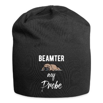 Beamter Auf Probe Hund Verbeamtung Beamten - Jersey-Beanie - Schwarz - Vorne