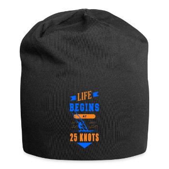 Windsurfing Segel Surfbrett Windsurfen lustiges - Jersey-Beanie - Schwarz - Vorne