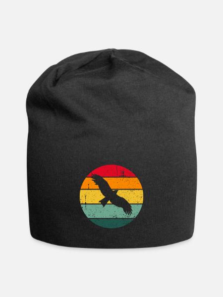Vintage Retro Bird Bird Cadeau Mignon - Bonnet en jersey - noir