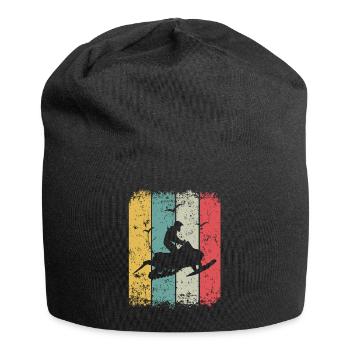 Snowmobile Retro Snowmobile Skidoo - Jersey Beanie - black - Front