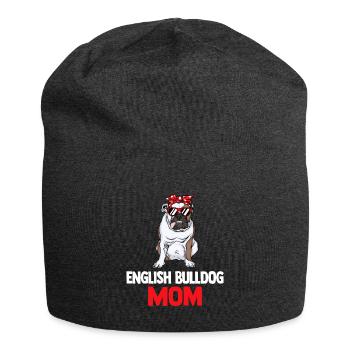 Deutsch Bulldog | Old English Bulldog Mom - Jersey Beanie - charcoal grey - Front