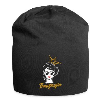 Ich Bin Trauzeugin Lustiges Trauzeugin Geschenk - Jersey-Beanie - Schwarz - Vorne