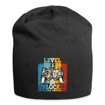 Geburtstag 11 Offizielle Teenager Junge Level 11 - Jersey-Beanie - Schwarz - Vorne