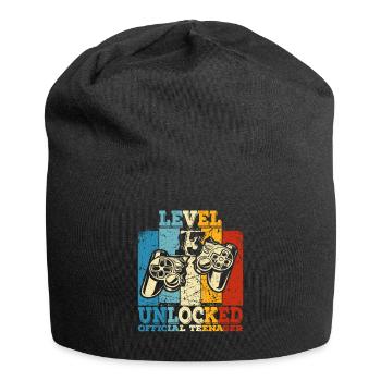 Geburtstag 13 Offizielle Teenager Junge Level 13 - Jersey-Beanie - Schwarz - Vorne