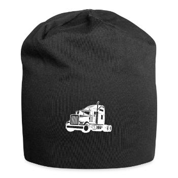 Camion camion camion routier - Bonnet en jersey - noir - Devant