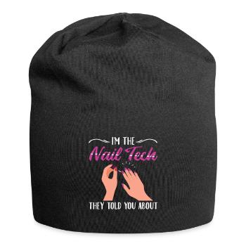 Je suis le Nail Tech ils vous ont parlé de Nail Studio - Bonnet en jersey - noir - Devant