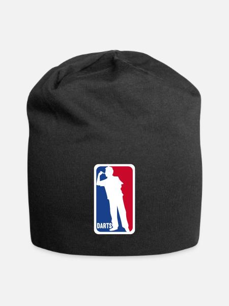 Darts Dart Dartspieler Bullseye Dartscheibe - Jersey-Beanie - Schwarz