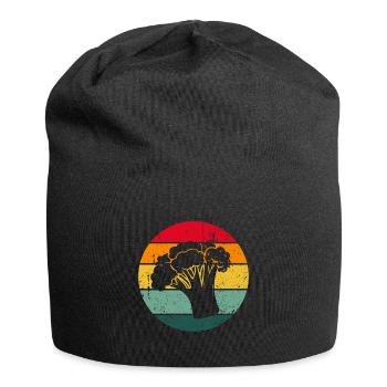 Vintage Brocoli Brocoli Brocoli En bonne santé - Bonnet en jersey - noir - Devant