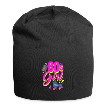 Années 80 - Bonnet en jersey - noir - Devant
